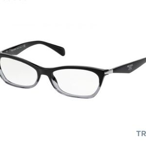 Prada VPR 15P Frame. Great condition. Black/Crystal ombré color. Size 53/16/135